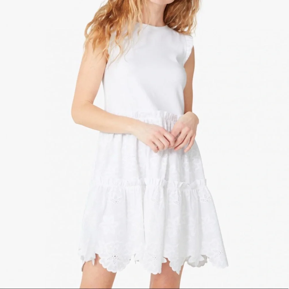 NWT Kate Spade Mixed-Media Broderie Anglaise Dress